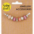 Pink Colour Beads with Large Holes